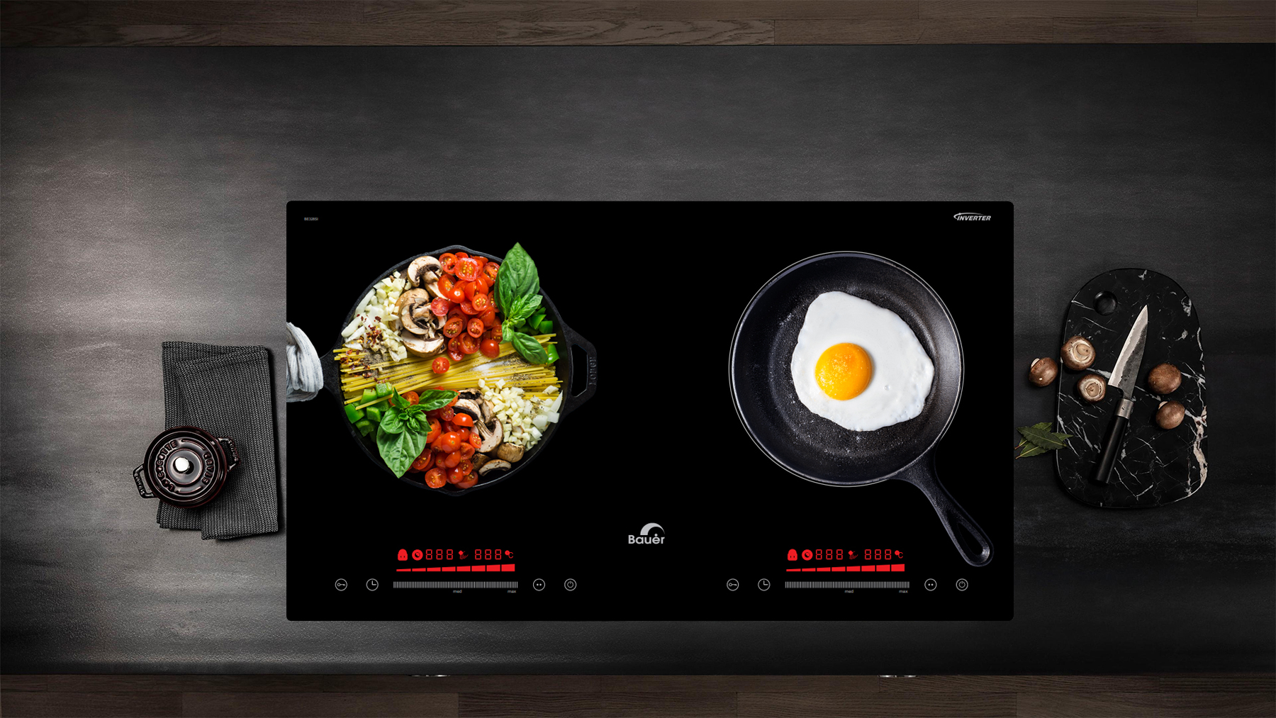 Bếp từ đôi chất lượng cao BAUER BE-328SI - Gokitchen - Hàng chính hãng