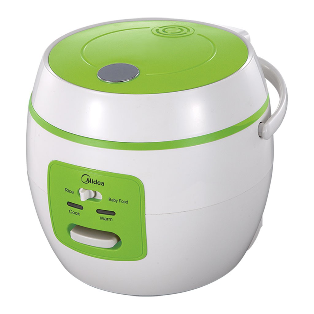 Nồi cơm điện, nấu cháo, soup, 2 chức năng nấu cơm và baby food(cháo soup bé con MIDEA 0.6L-Hàng chính hãng