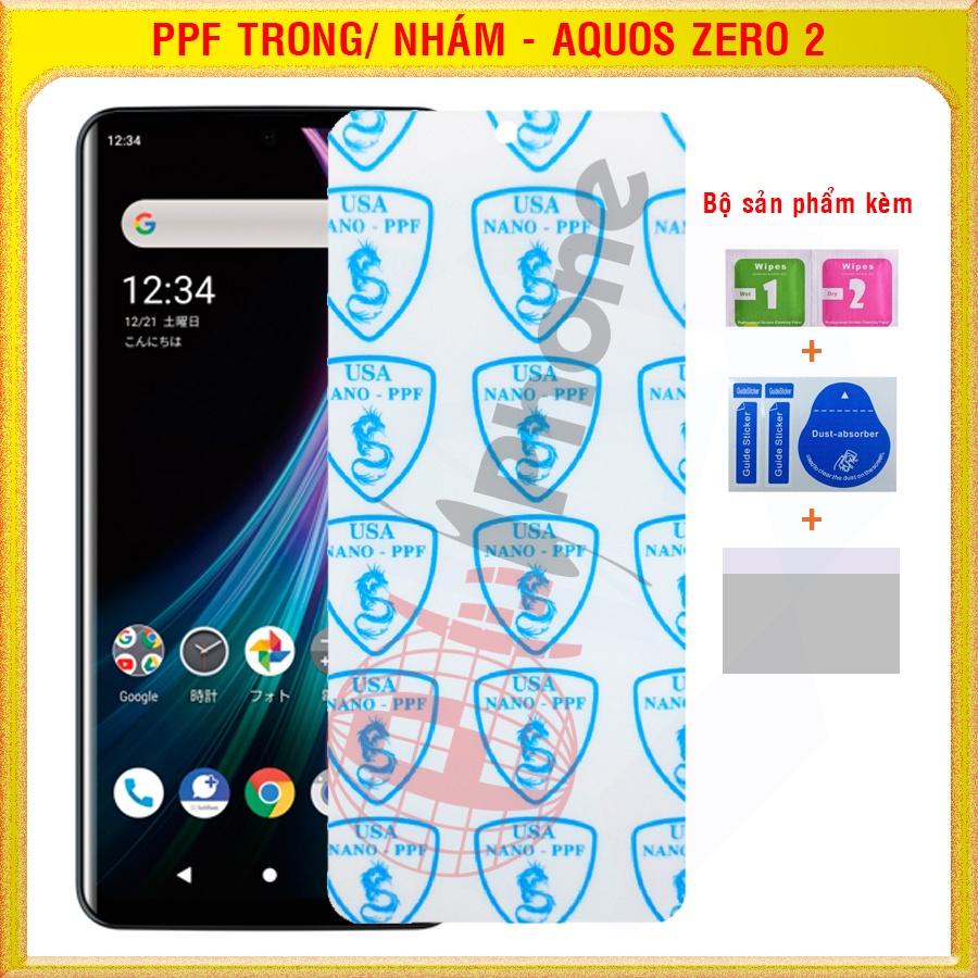 Dán dẻo PPF loại trong và nhám cho mặt trước, sau Sharp Aquos Zero 2