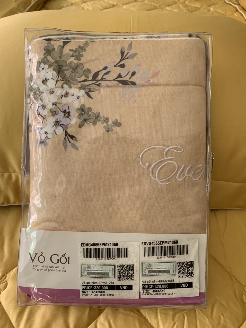2 Vỏ gối nằm Everon EPM21068