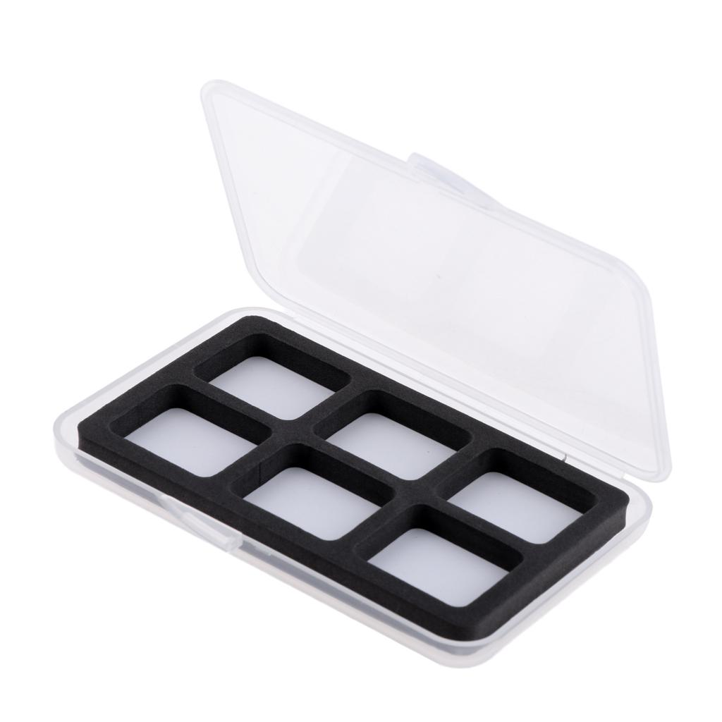 6 Compartments Waterproof Fly Fishing Box Easy Grip Foam Insert Tackle Box