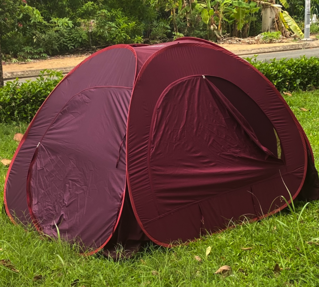 LỀU PHƯỢT, DÃ NGOẠI, CẮM TRẠI, DU LỊCH METTA LOẠI LỚN 2 – 4 NGƯỜI  1M5 x 2M- Hàng Xuất Khẩu – Nâu Đỏ