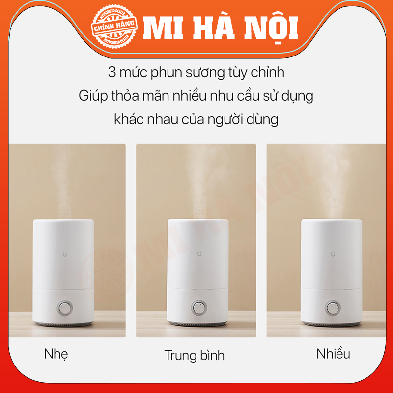 Máy Tạo Độ Ẩm Phun Sương Diệt Khuẩn Xiaomi Mijia MJJSQ02LX Kết Hợp Xông Tinh Dầu Dung Tích 4L - Hàng chính hãng