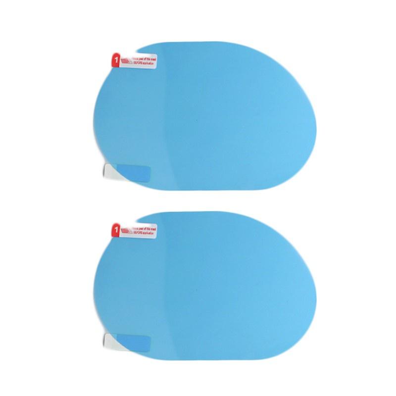 2 Miếng Dán Kính Chiếu Hậu Xe Hơi Chống Sương Mù Chống Nước 14.5x10cm