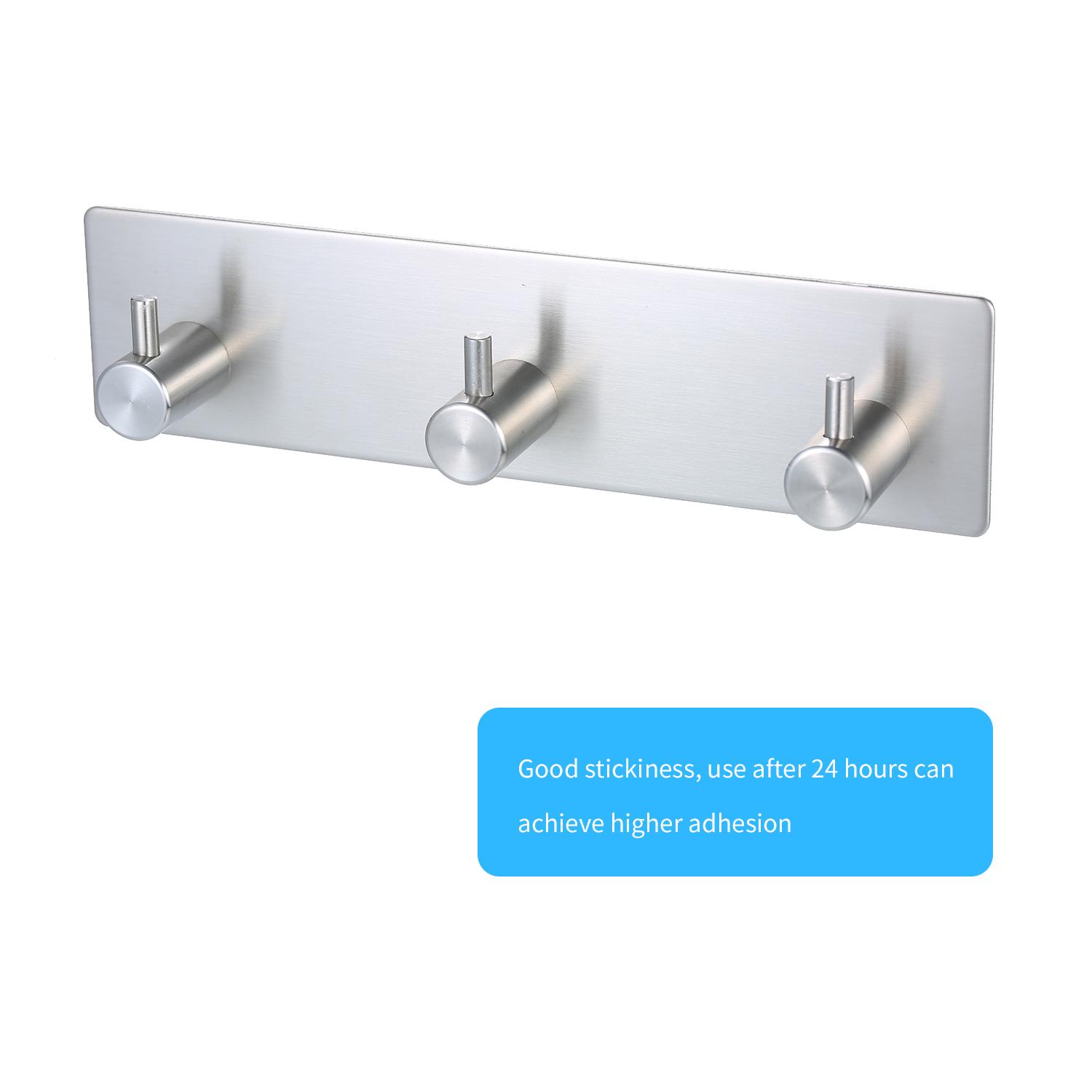 Móc áo treo tường bằng thép không gỉ, Giá treo quần áo 3 móc