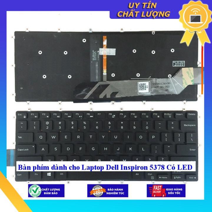 Bàn phím dùng cho Laptop Dell Inspiron 5378 Có LED - Hàng Nhập Khẩu New Seal