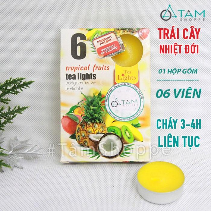 Vỉ 6 viên nến thơm tealight thiên nhiên NT-010