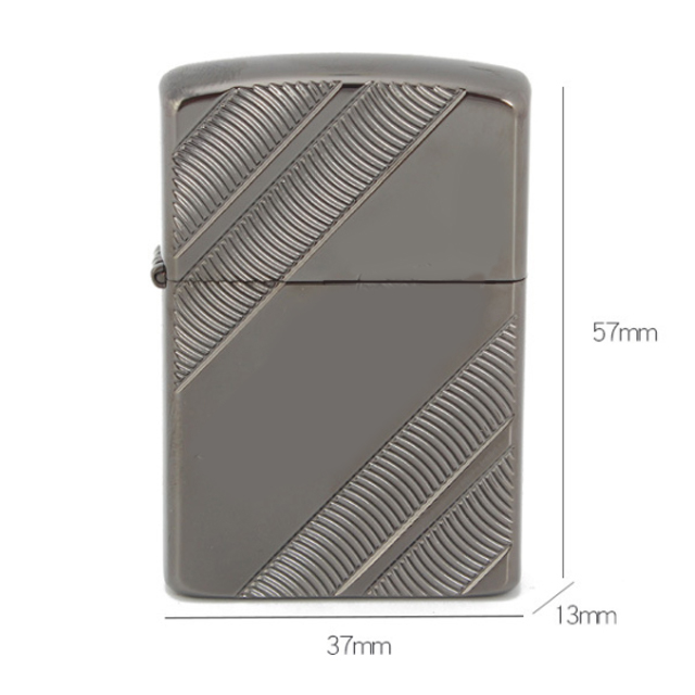 Hột Qụet Bật Lửa Xăng Đá 8775BZ Họa Tiết Chéo Đẹp Độc Lạ - Dùng Xăng Bấc Đá Cao Cấp