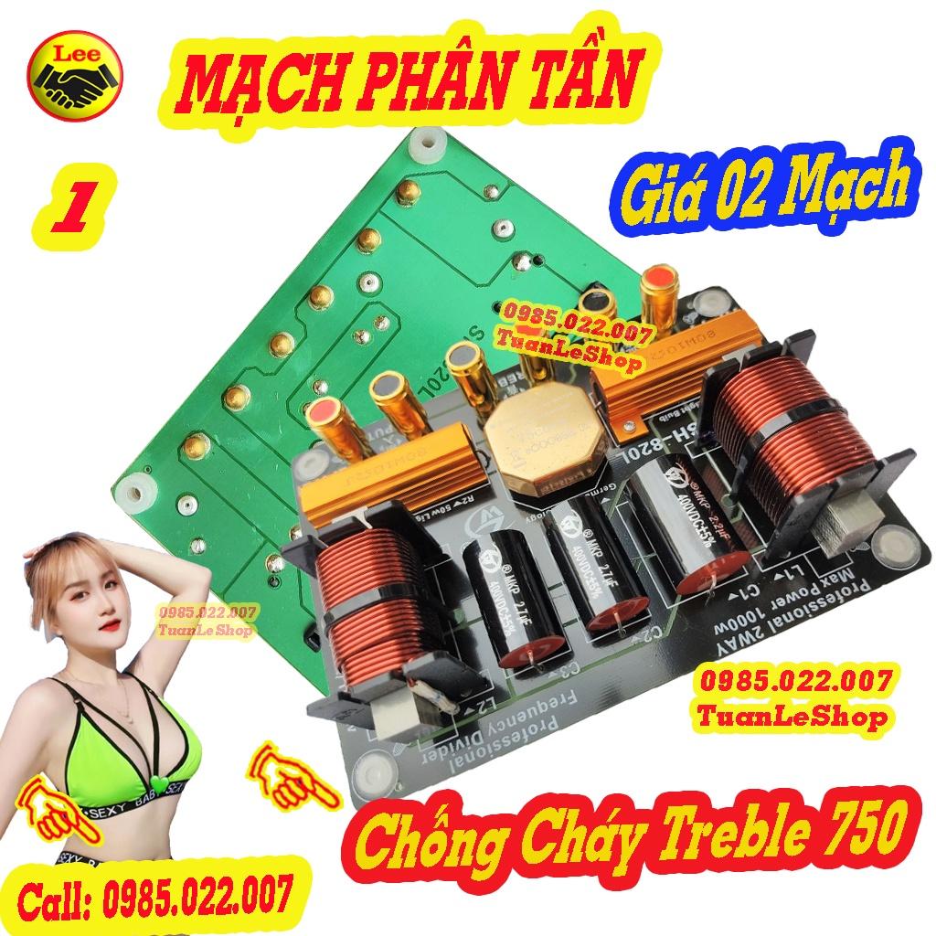 MẠCH PHÂN TẦN CHỐNG CHÁY TREBLE 750 - 1 BASS + 1 TREP  SH-820L GIÁ 02 MẠCH - PHÂN TẦN CÓ BẢO VỆ TREBLE