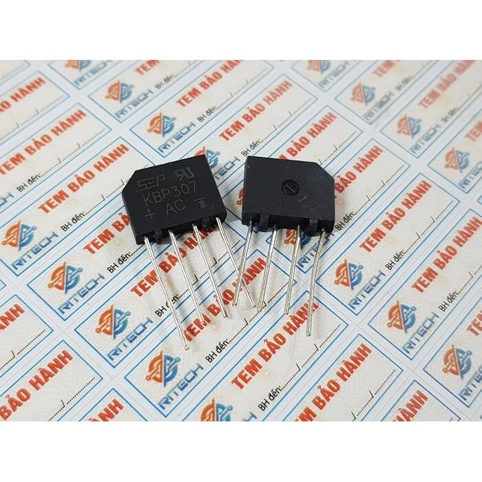 combo 20 con Diode Cầu KBP307 3A 700V Vuông hàng chính hãng