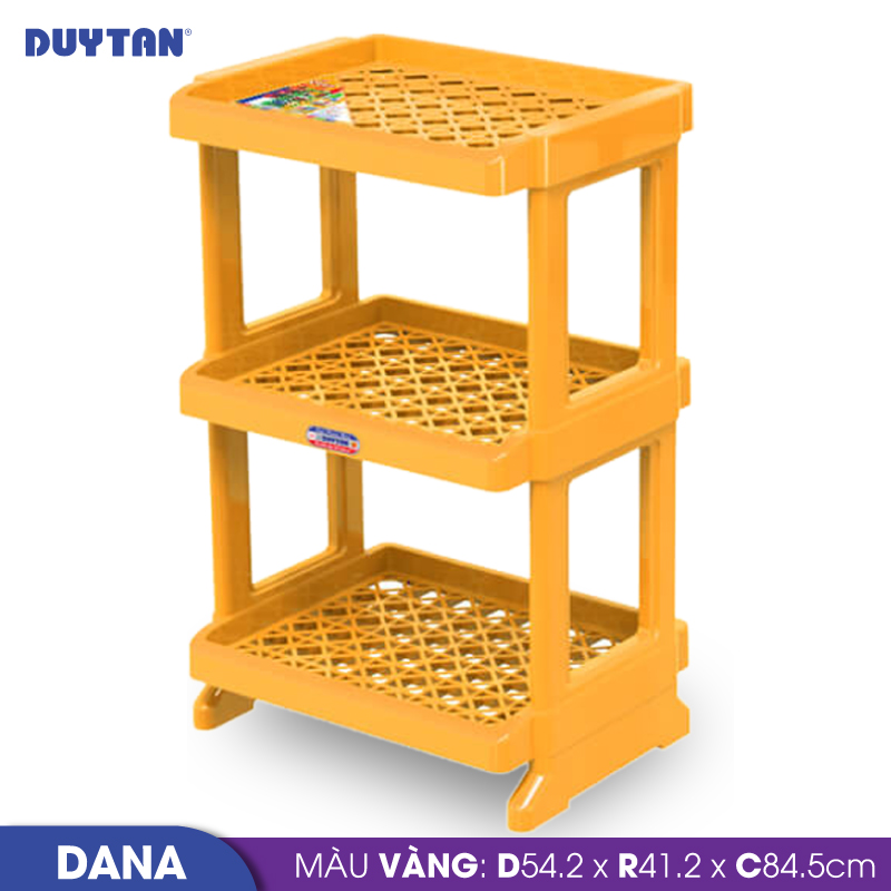 Kệ Dana nhựa Duy Tân 3 tầng (54,2 x 41,2 x 84,5 cm) - 08463 - Hàng chính hãng