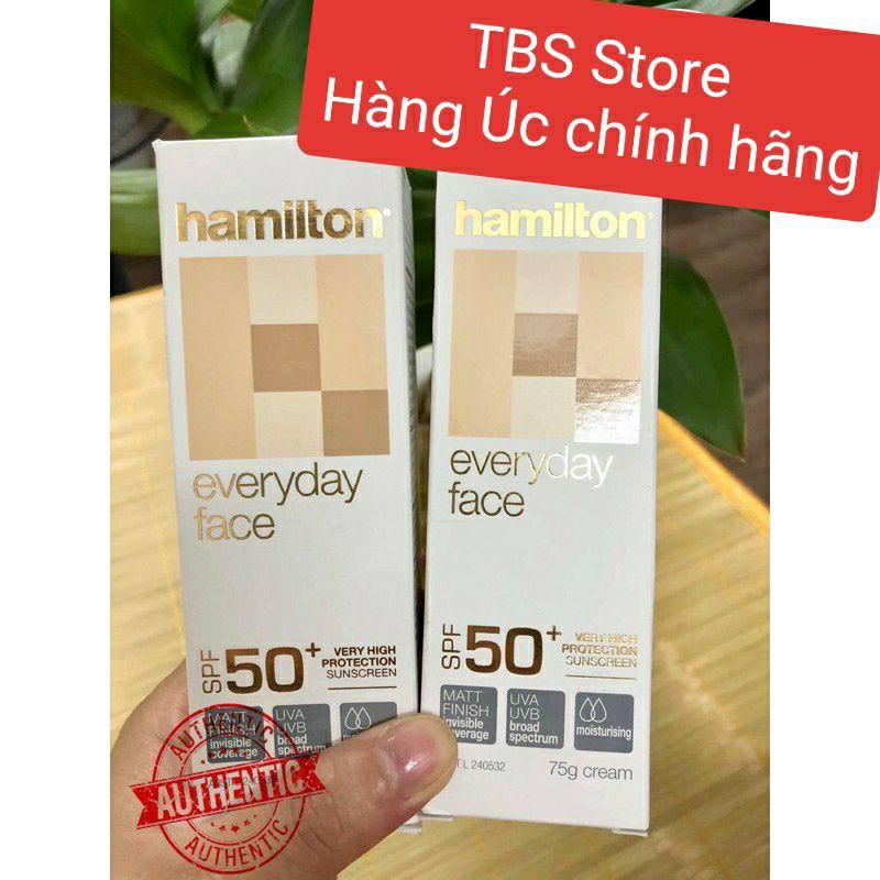 KEM CHỐNG NẮNG HAMILTON Úc Everyday Face SPF 50+ Nội địa Úc 75g