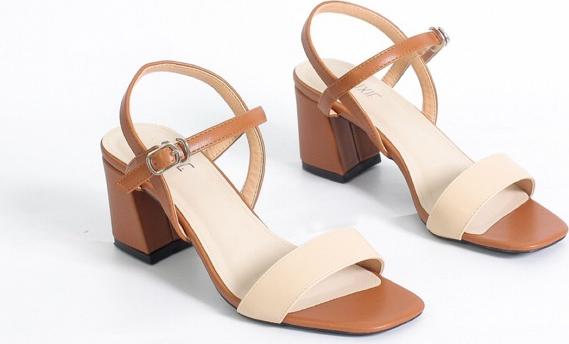 Giày Sandal Nữ Cao Gót Gót Vuông 5cm - Giày Cao Gót Mẫu Mới Dáng Công Sở Duyên Dáng Đầy Vẻ Sang Trọng