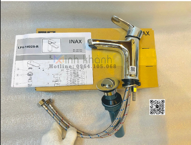 Vòi chậu chính hãng Inax LFV-1402S-R series 1400