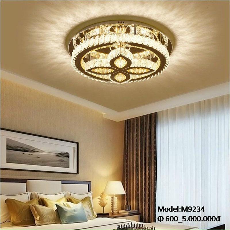 Đèn Ốp Trần Mâm Pha Lê Trang Trí Hiện Đại Mã A1 LQ