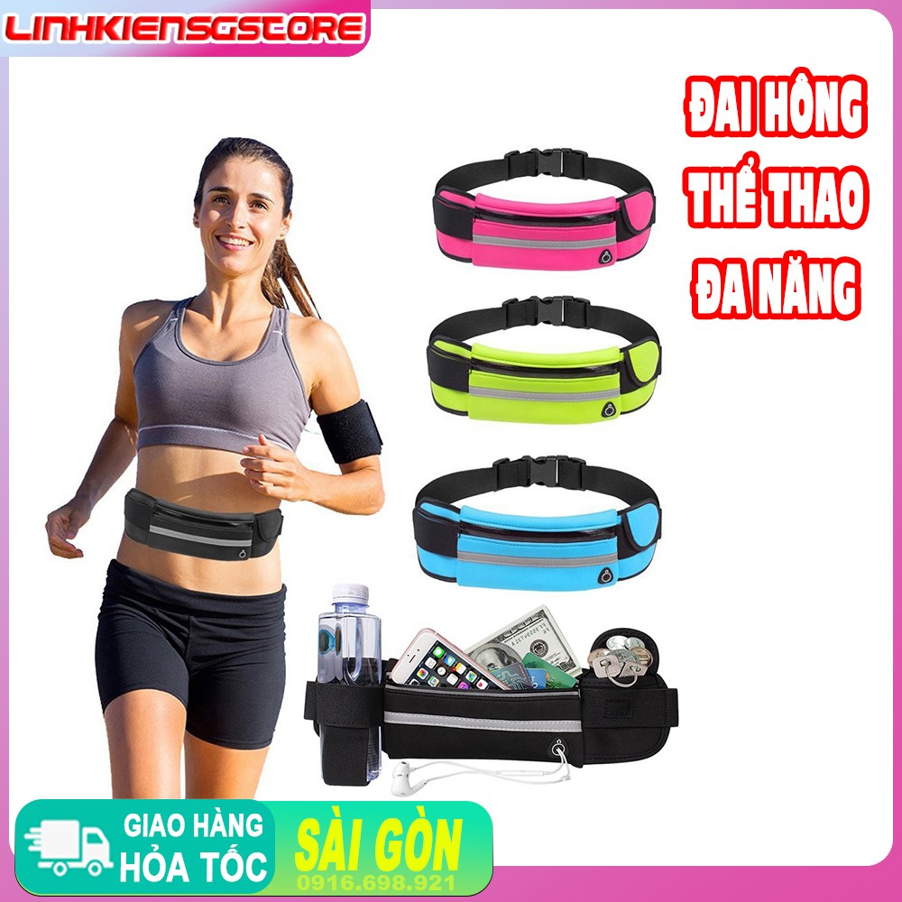 Túi đai đeo hông tập thể thao , chạy bộ , tập gym khóa dây cao cấp an toàn tiện lợi