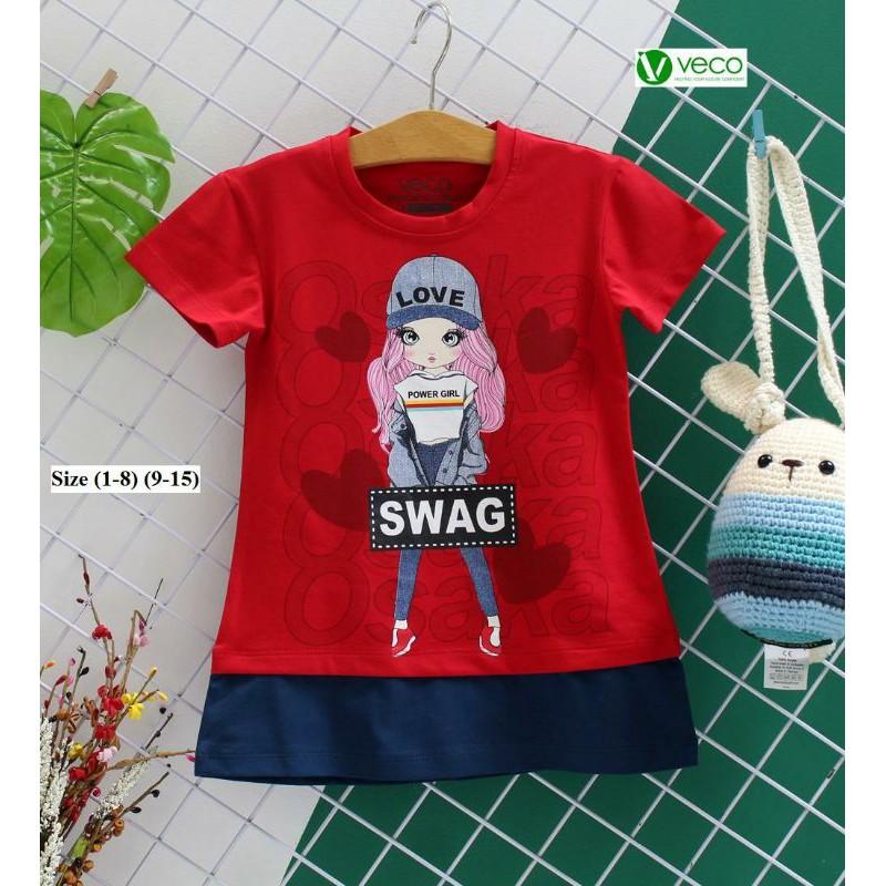 ĐẦM THUN BÉ GÁI SWAG SIZE ĐẠI 25-32KG