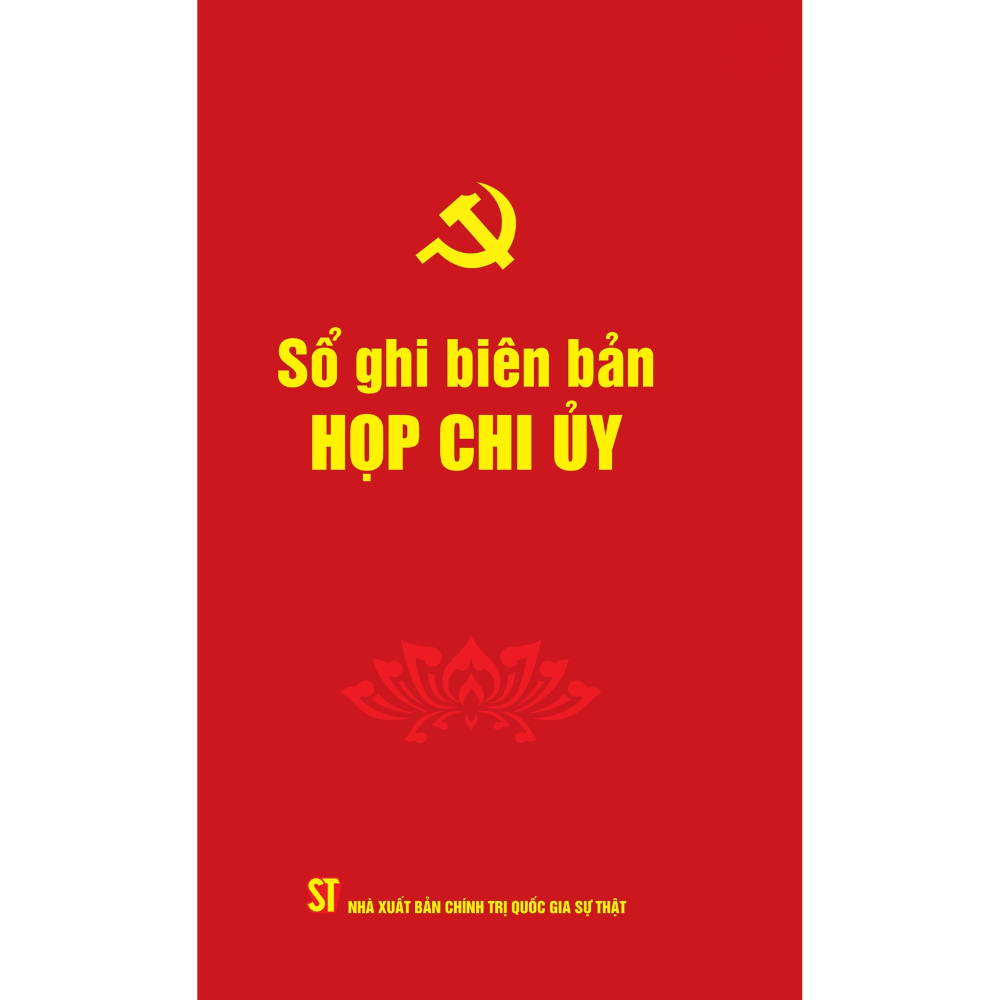 Sổ ghi biên bản họp chi ủy