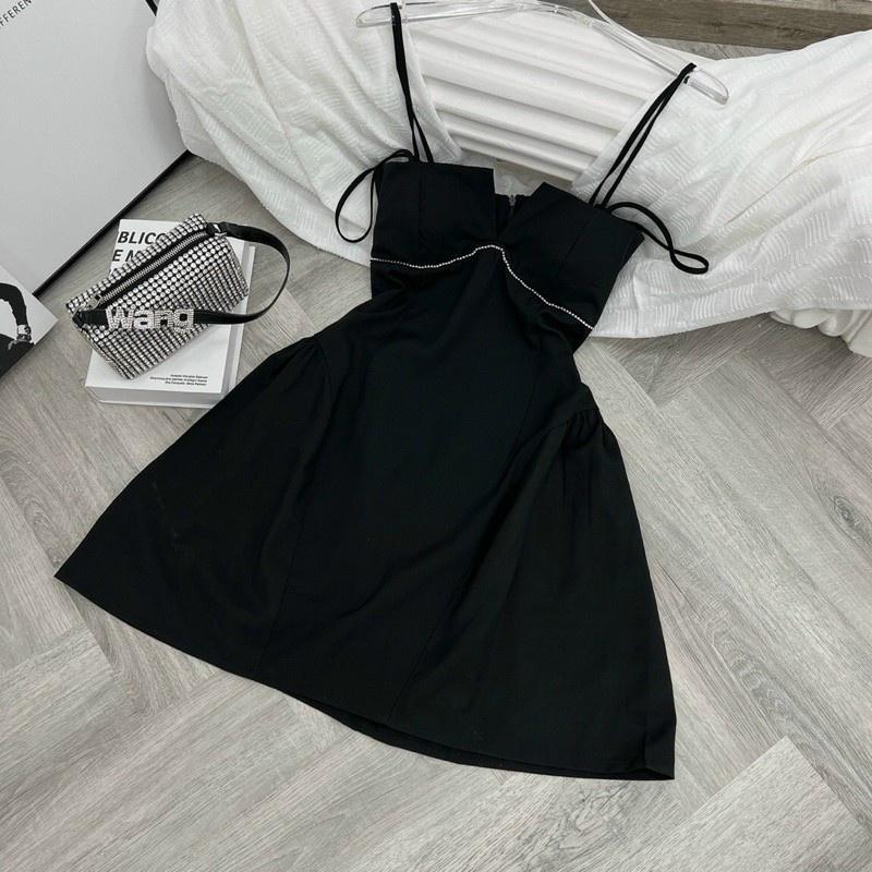 Đầm xoè cúp ngực 2s đính dây đá
