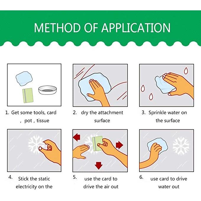 Miếng Dán Trang Trí Cửa Sổ Tự Dính Họa Tiết Giáng Sinh Năm Mới