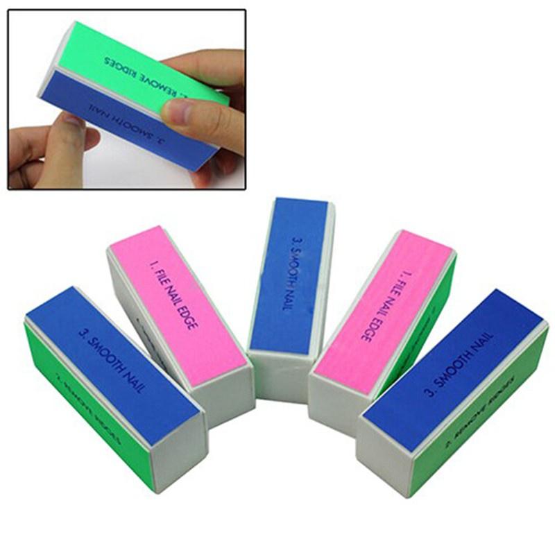 5 x  Art Tips 4-Way Buffer Buffing Sanding Block Files Manicure Tool