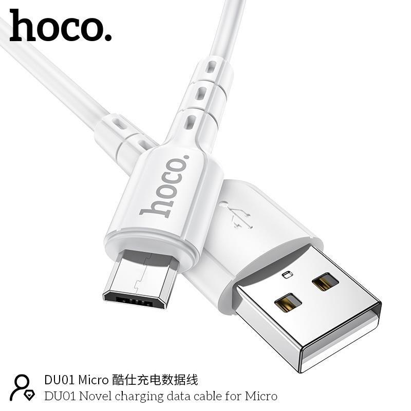 Hình ảnh Cáp Sạc Nhanh Micro-USB Hoco DU01 Cho Android, Samsung, Xiaomi, Sony, Oppo,... - Hàng Chính Hãng