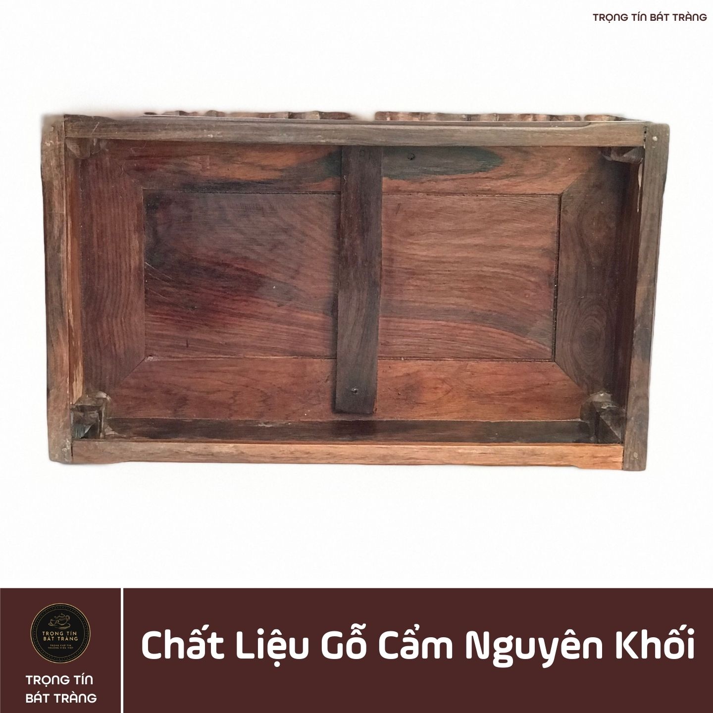 Khay Trà Gỗ Cẩm Hình Chữ Nhật Kích Thước 35*20,5*11 cm KT 89
