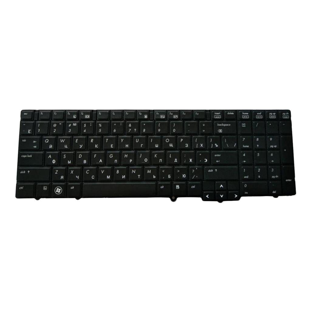 Russian Layout Replacement Laptop Keyboard Glossy Black Frame for