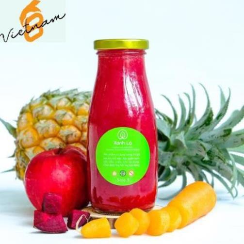 Combo 8 Chai Thủy Tinh 300ml Nắp Vàng Đựng Sữa Hạt/ Nước Ép Sinh Tố