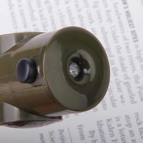7-in-1 Multifunctional Compass Flashlight Magnifier Thermometer LED Emergency Survival Whistle For Outdoor Hiking Camping Accessory