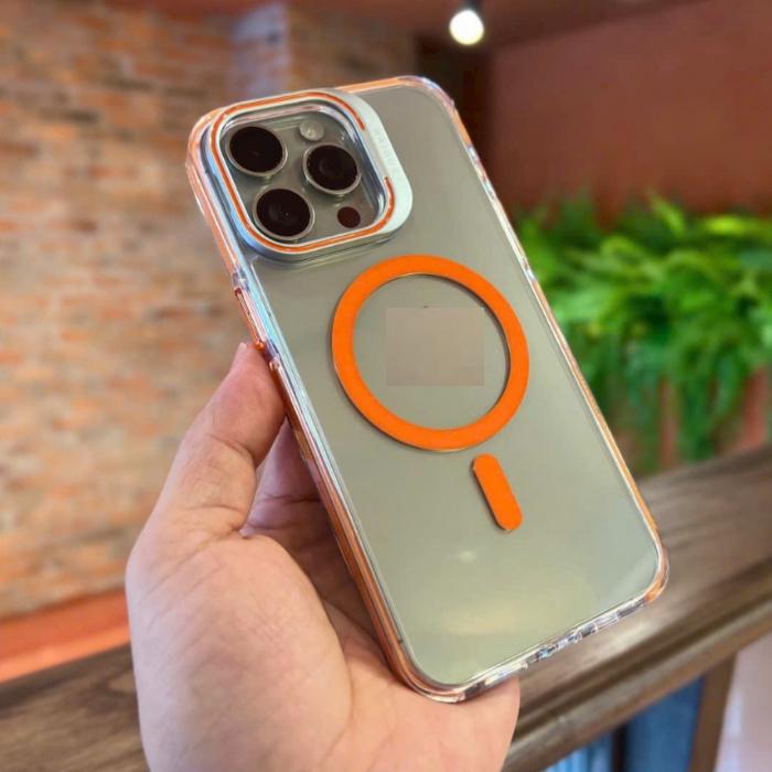 Ốp lưng dành cho iPhone 16 Pro Max , 15 Pro Max trong suốt tích hợp giá đỡ Raigor Inverse Rita Case hỗ trợ sạc không dây , chống sốc , chống ố vàng, bảo vệ camera - Hàng chính hãng