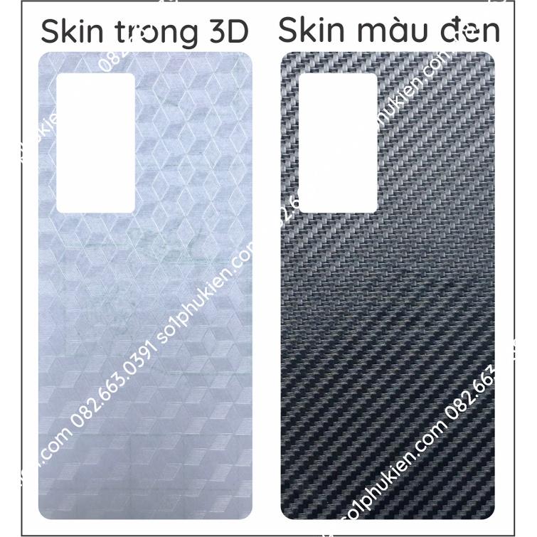 Miếng dán mặt lưng skin carbon cho Vivo X70 pro 5G