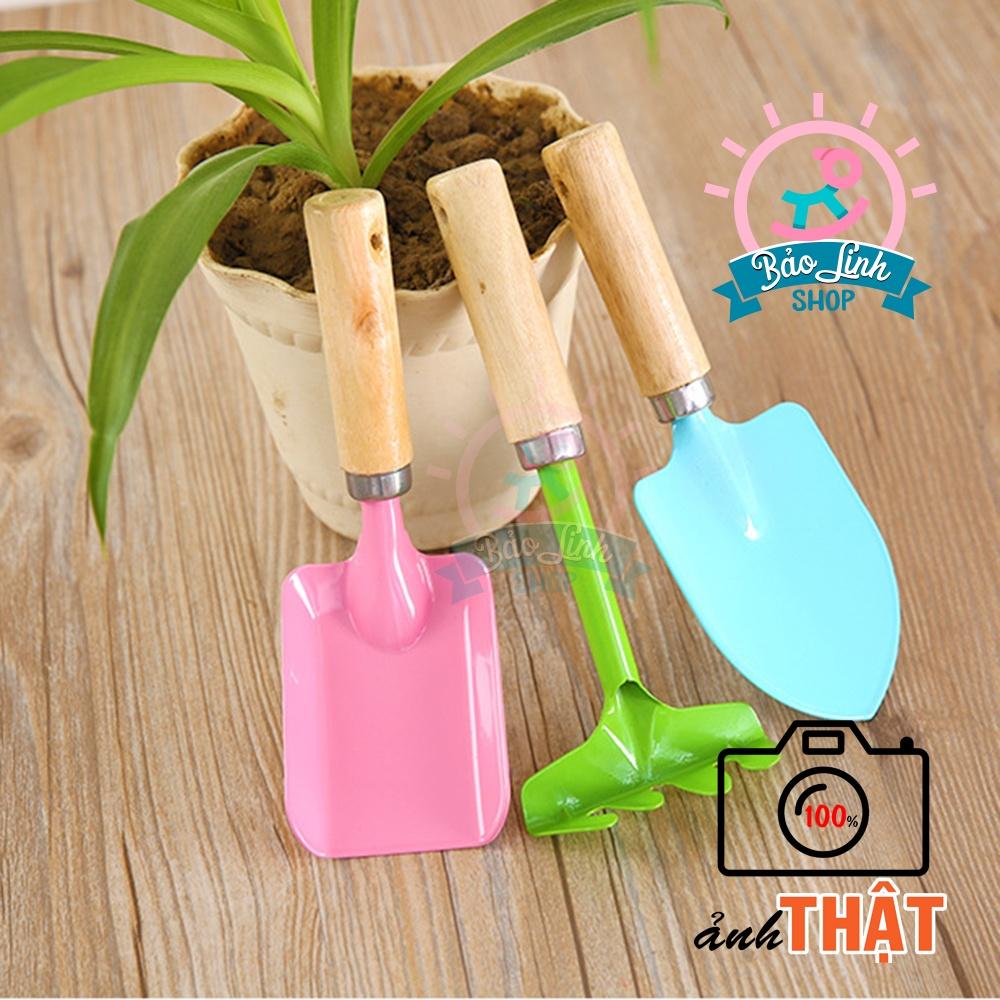 Set 3 xẻng làm vườn cho bé| Đồ chơi an toàn