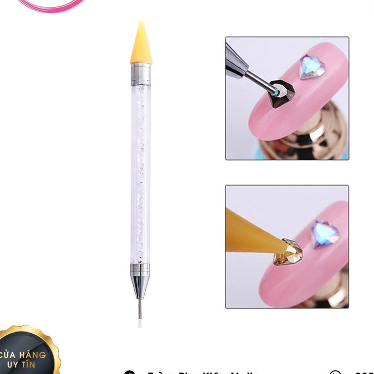 Bút chấm đá đính nail 2 đầu