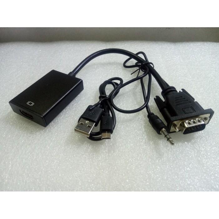 Cáp chuyển đổi VGA sang HDMI Có Audio Hàng Uteck