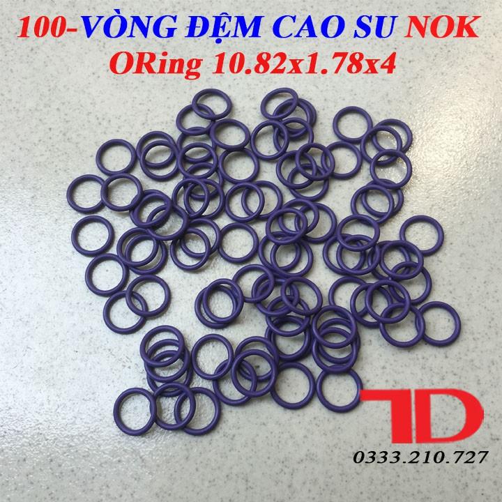 100 vòng đệm cao su NOK, Oring cao su 10.82X1.78X4