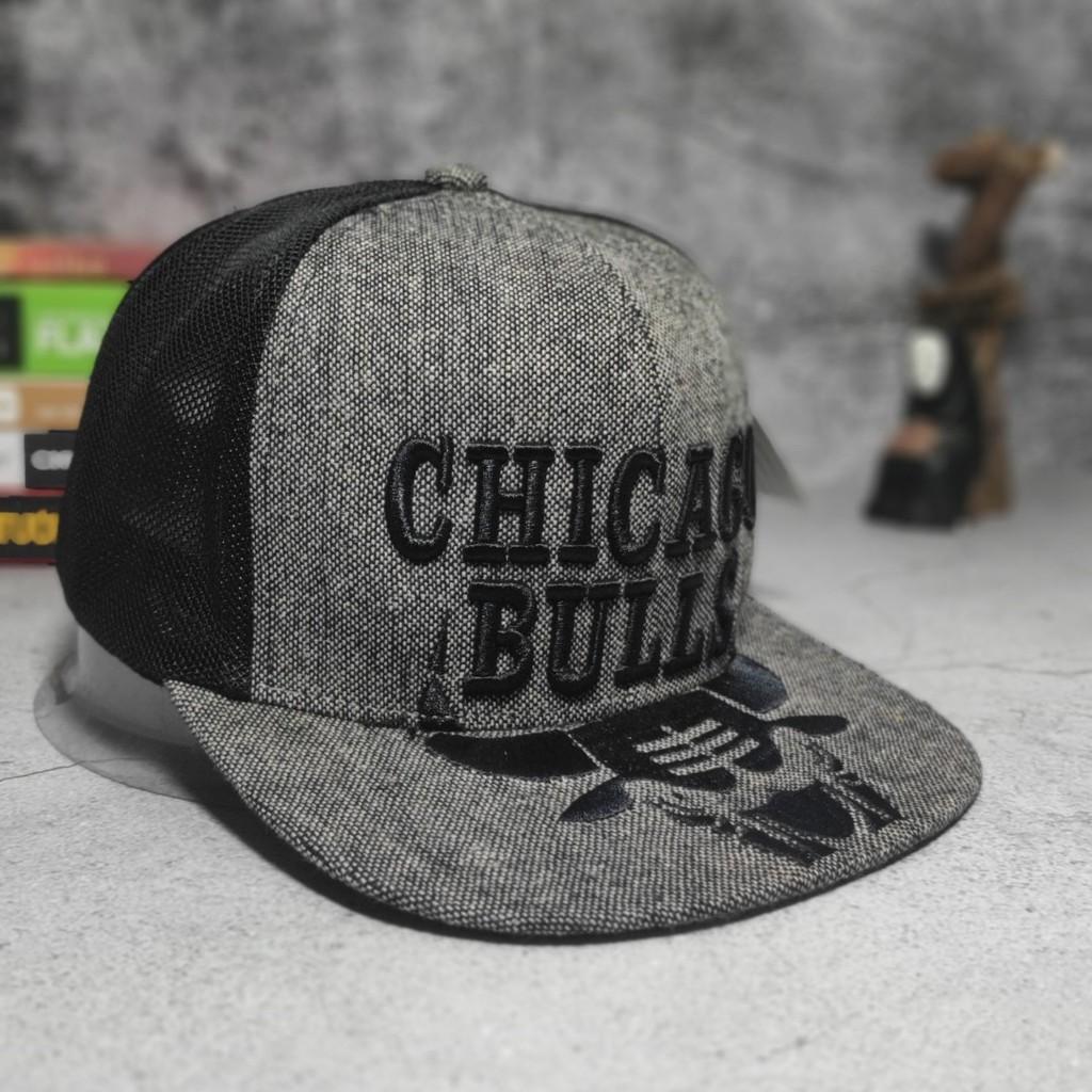 Mũ lưỡi trai nam nữ Bull chicago lưới 2021