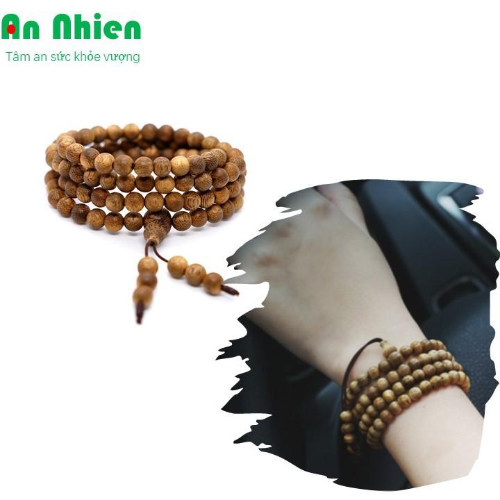 Chuỗi trầm hương 108 hạt 8ly cao cấp, vòng đeo tay trầm hương