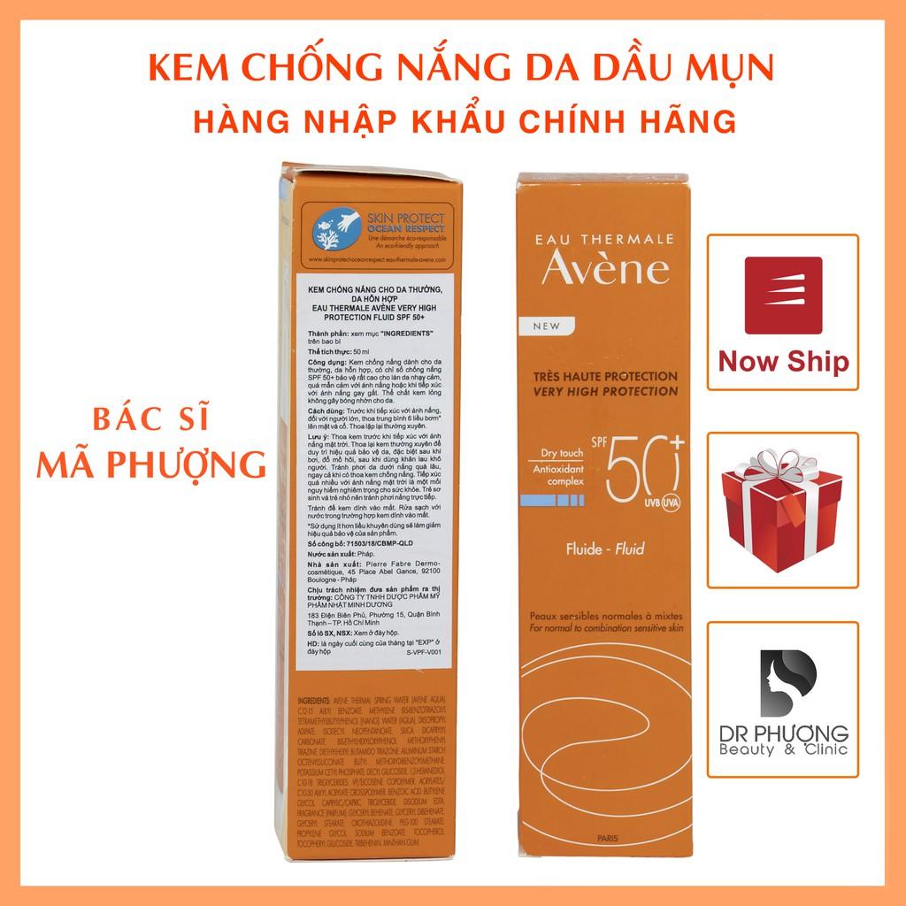 Kem chống nắng Avene Fluid da thường da hỗn hợp