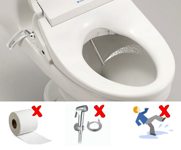 Vòi xịt rửa vệ sịnh thông minh HYUNDAE BIDET HB-8000 - 2 vòi phun 2 chế độ rửa