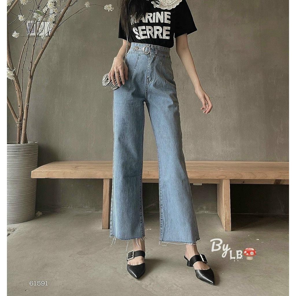 QUẦN JEANS ỐNG RỘNG KHOEN