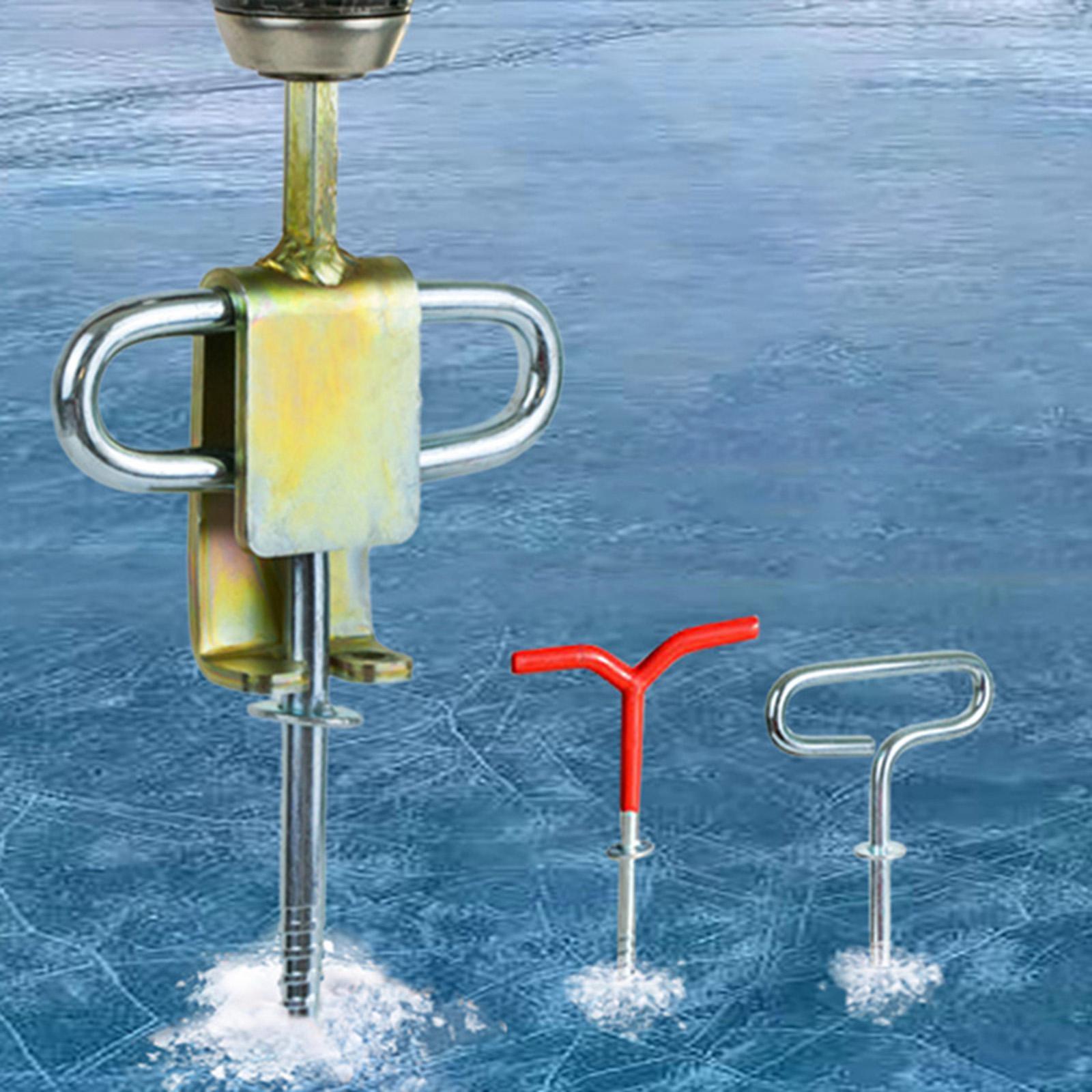 Ice Anchor Power Drill Adapter Practical Durable Shelter Tent Fixer Accessory for Tent Peg Make Set up Shelters Quick and Easy Clam Anchors