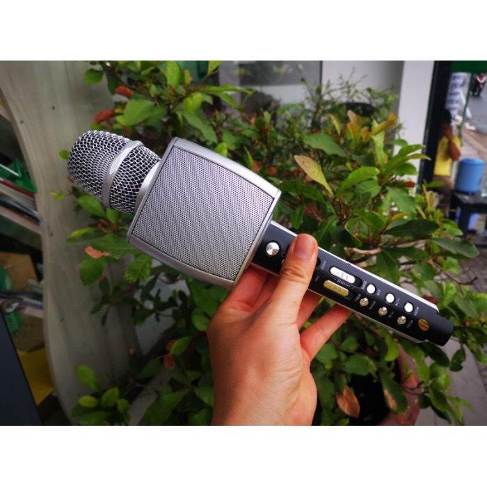 Micro karaoke bluetooth không dây, Mic karaoke YS92 có loa bass chuẩn, Bảo hành 6 tháng