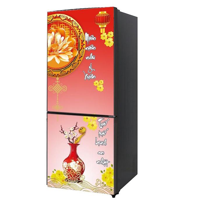 DECAL DÁN TỦ LẠNH MẪU XUÂN 2022 A ĐẸP - BỀN - SANG