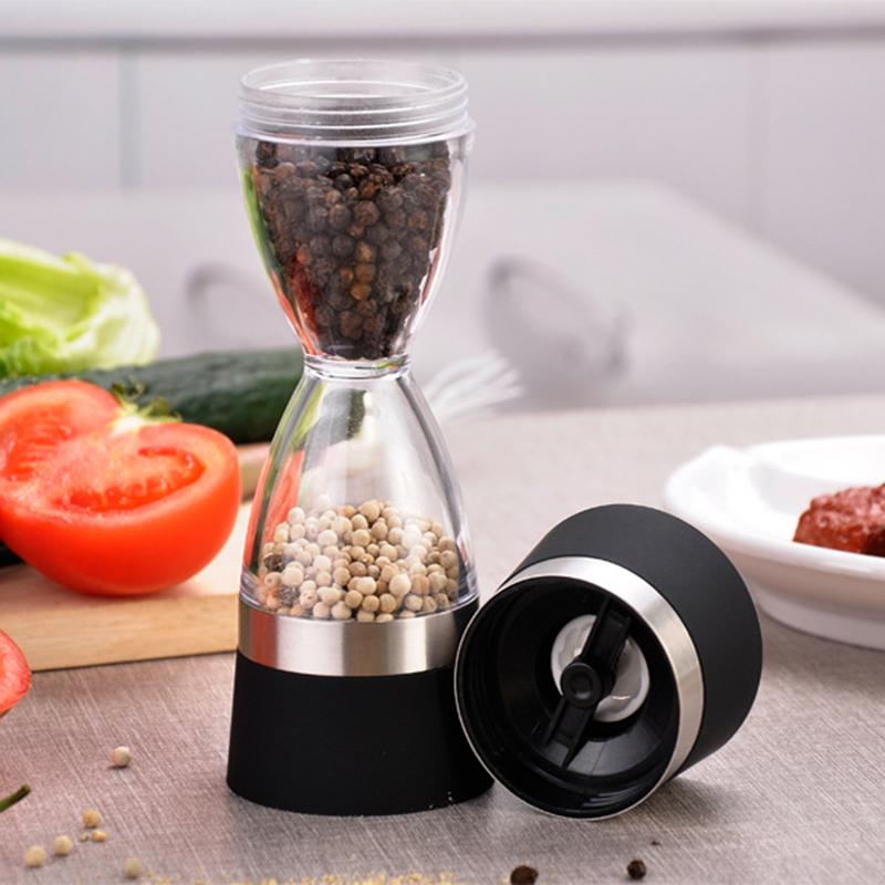 2 Trong 1 Hướng Dẫn Sử Dụng Hai Đầu Muối Tiêu Xay Bình Lắc Đồng Hồ Cát Hình Cối Xay Gia Vị Nêm Gia Vị Xay Nấu Ăn Nhà Bếp Tiện Ích bộ