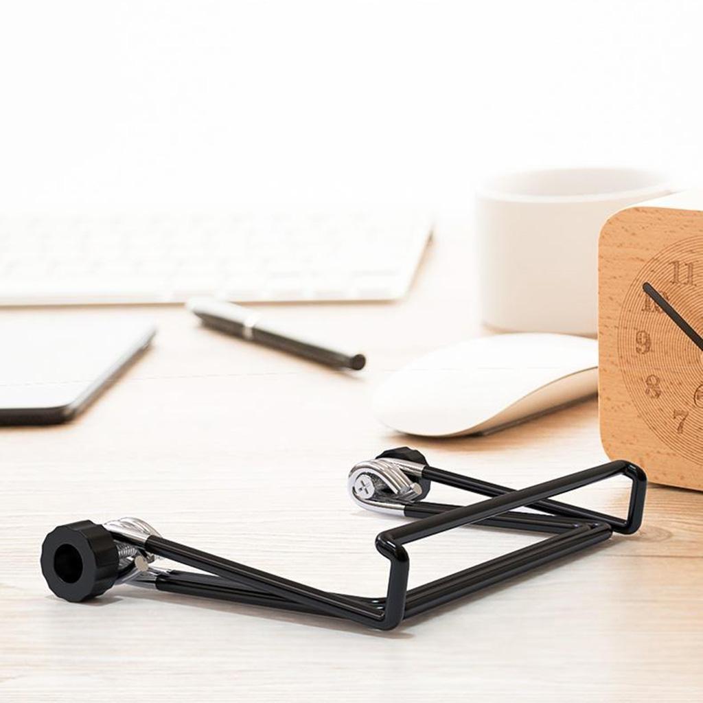2 x Phone Holder, Metal 0°~180° Muti-Angle Adjustable Desk Phone Holder Tablet Stand Comaptible for All Moblie Phones,Tablets
