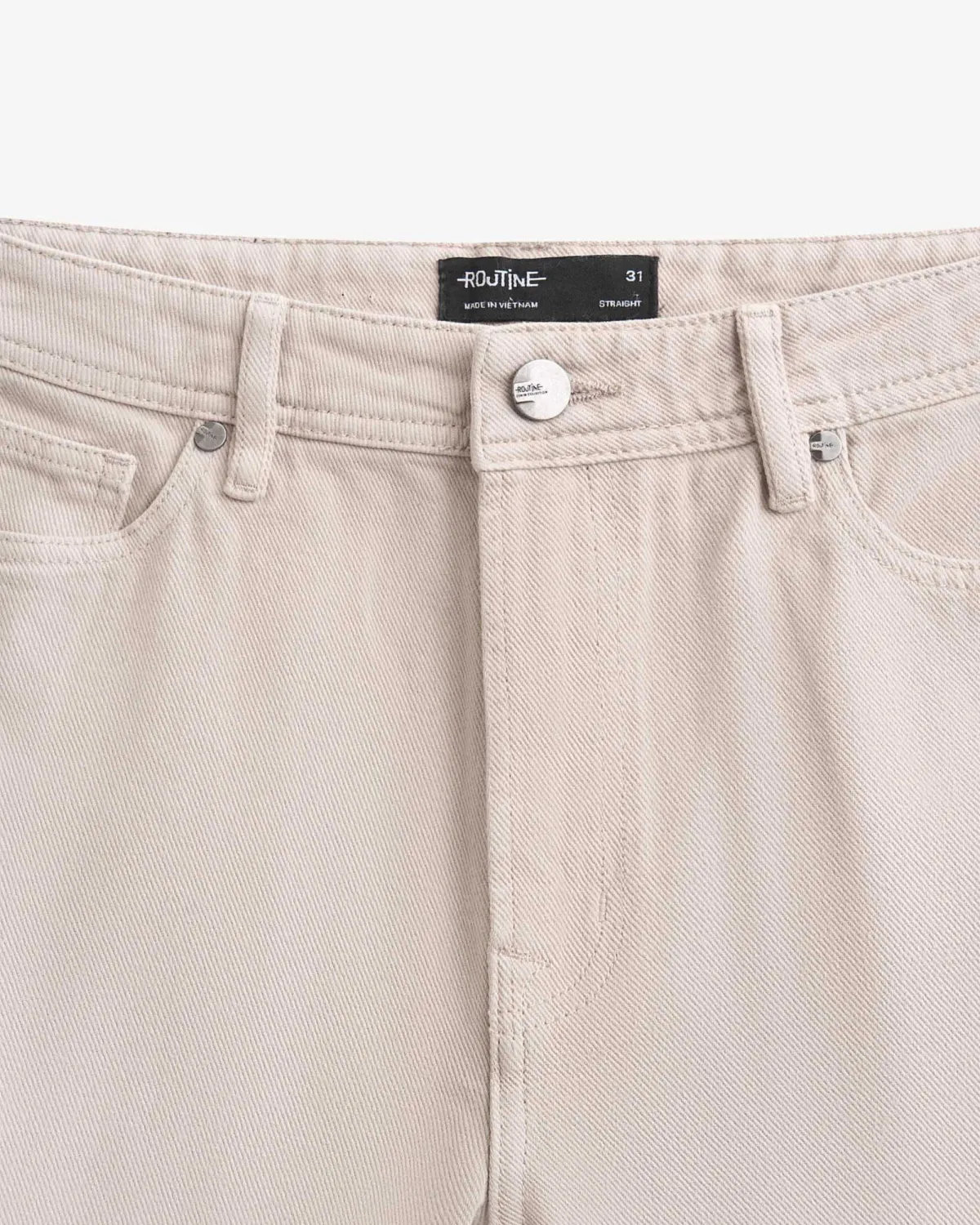 Quần Jean Nam ROUTINE Trơn Form Straight (form suông) - 10S24DPA002 | LATORE MENSWEAR