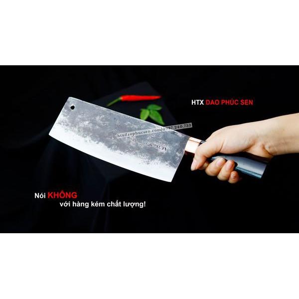 Dao Phúc Sen - Dao Thái 22 cán mun khâu đồng đỏ
