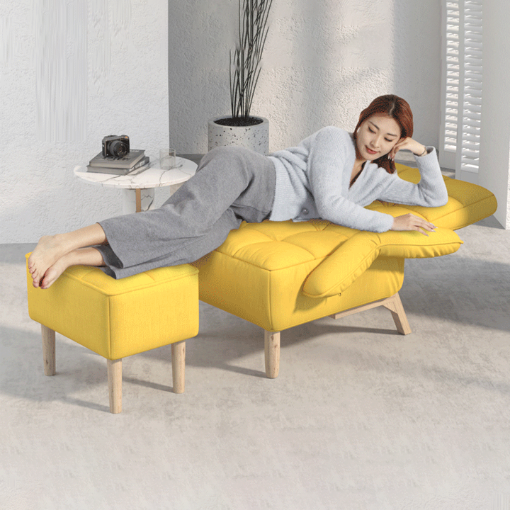 Ghế Sofa Lười Thư Giãn Đa Năng Kèm Đôn Để Chân M103, Có Thể Điều Chỉnh Độ Nghiêng, Sang Trọng, Hiện Đại, Thoải Mái, Ghế Sofa Đơn Cho Bà Bầu