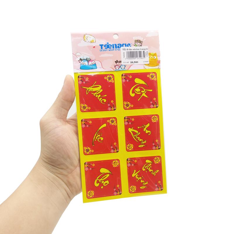 Bộ 6 Tấm Sticker Trang Trí Tết - Teenage 02